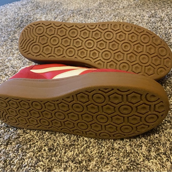 Steve Madden Red Suede Dodge Sneakers - Picture 4 of 4